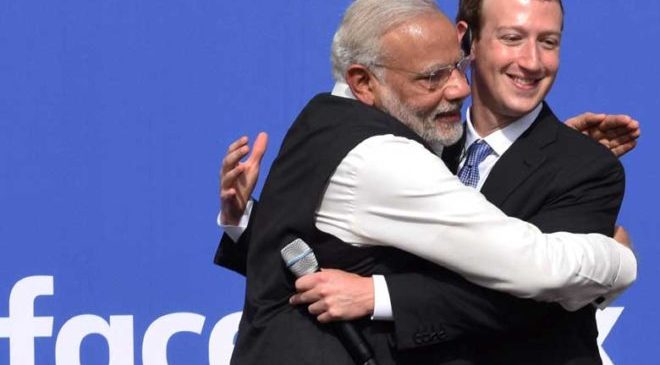 Modi-Zuckerberg-facebook