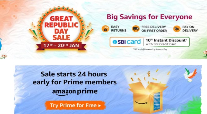 Amazon Great Republic day Sale will start from 17 January Prime members will get Early Access; Check Details