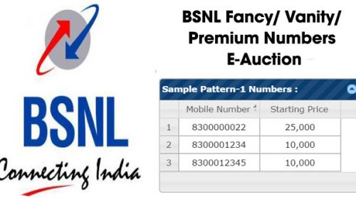 BSNL Premium Number-Process to get BSNL Fancy Premium Number Online