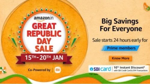 The Great Republic day sale 2023- sale will start on 14 Jan for prime members Shop Now